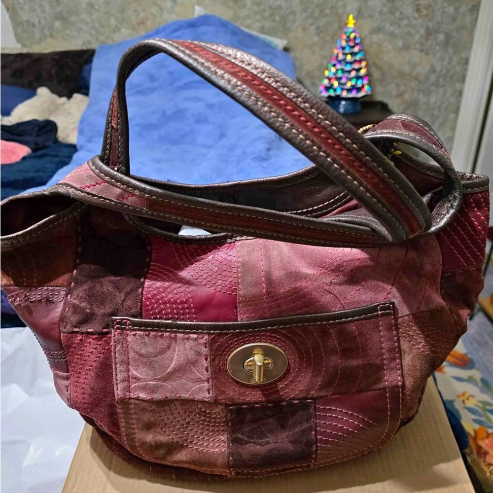 90s Patchwork Coach Bag - image 1